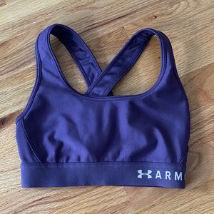 Under Armour Women's Dark Purple XS Sports Bra